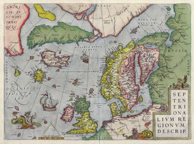 Description of Northern Regions by Abraham Ortelius